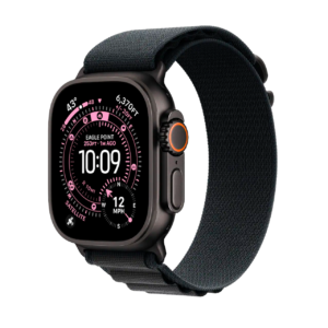 Apple Watch Ultra 3 (GPS+Cellular) 49mm Titanium Case with Black Alpine Loop - Medium