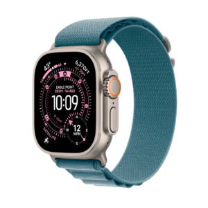 Apple Watch Ultra 3 49mm Natural Ti Light Blue Alpine Loop Small