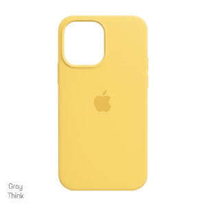 Case Silicon 15 Pro Yellow