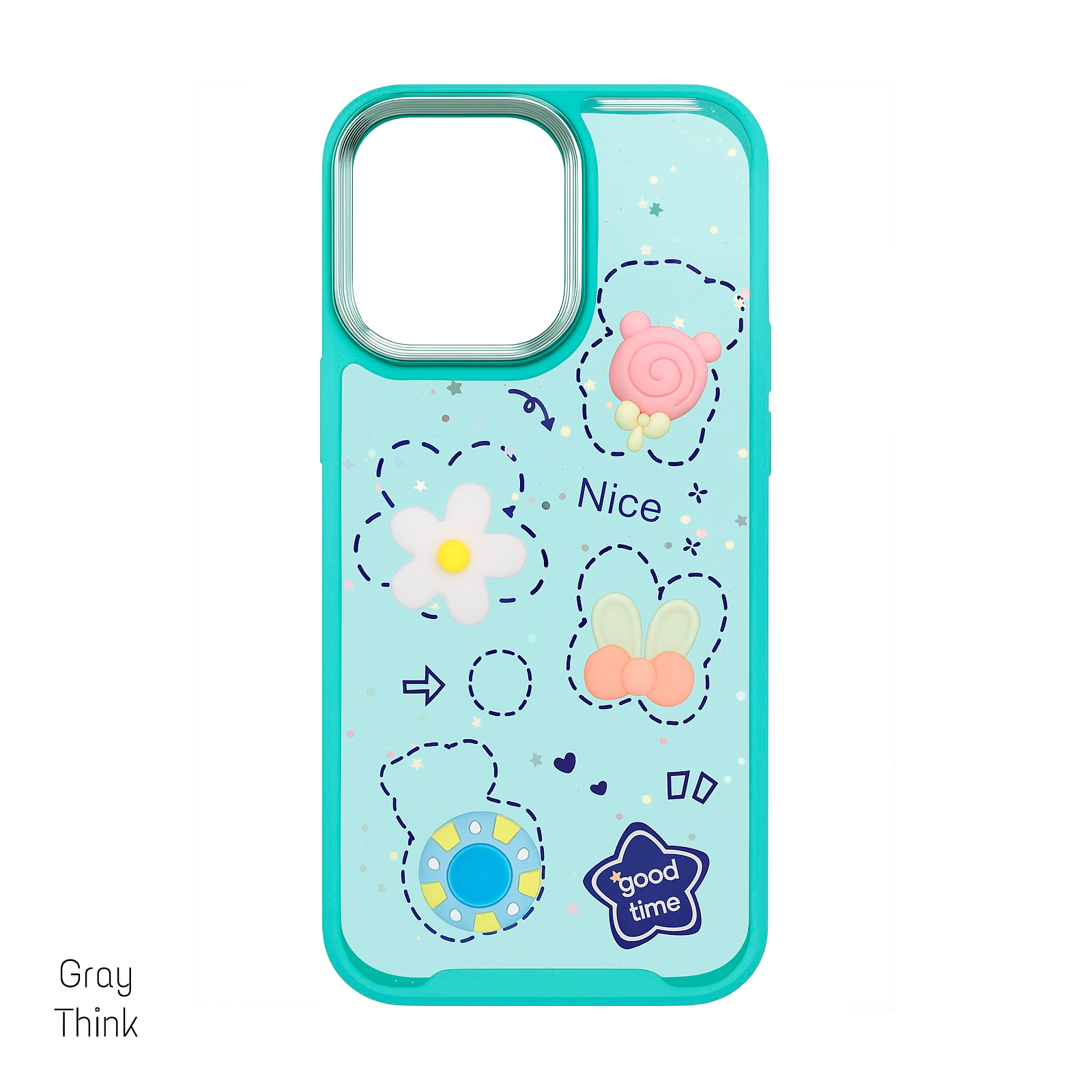 Case Acrylic TPU 14 Pro Max Celeste