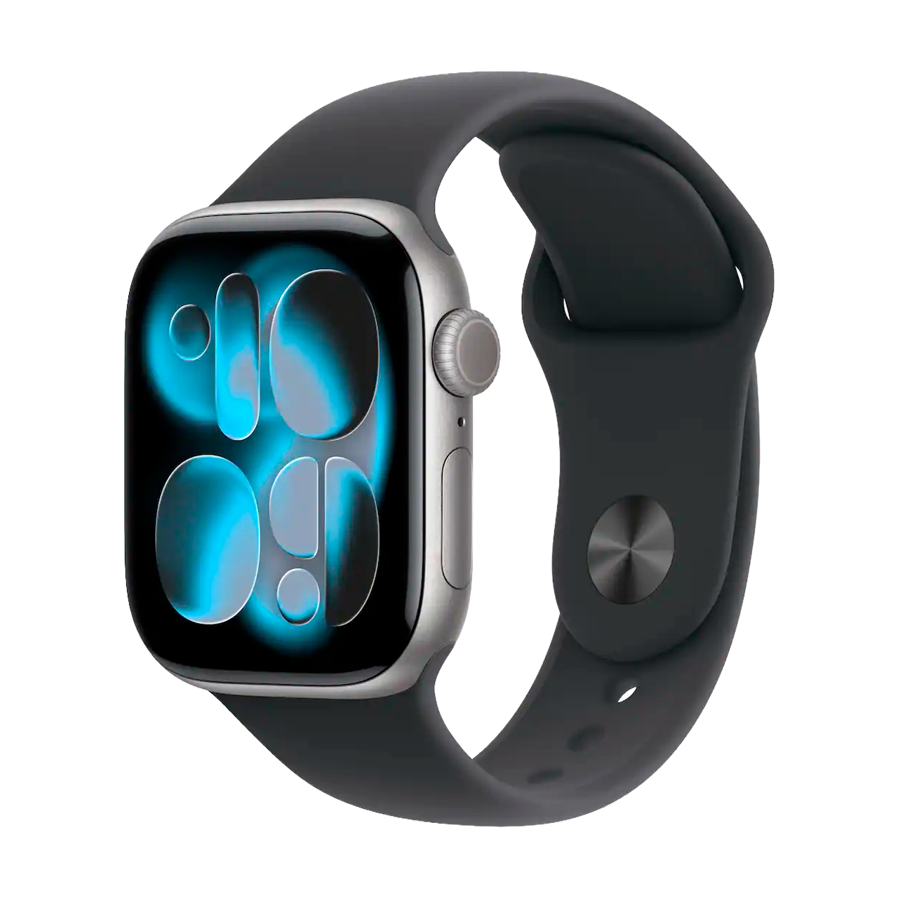 Apple Watch Series 11 (GPS) 46mm Space Gray Aluminum Case with Black Sport Band