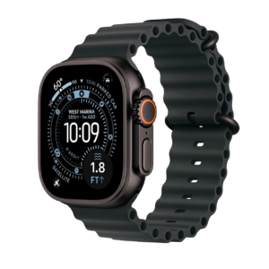 Apple Watch Ultra 3 (GPS+Cellular) 49mm Titanium Case with Black Ocean Band